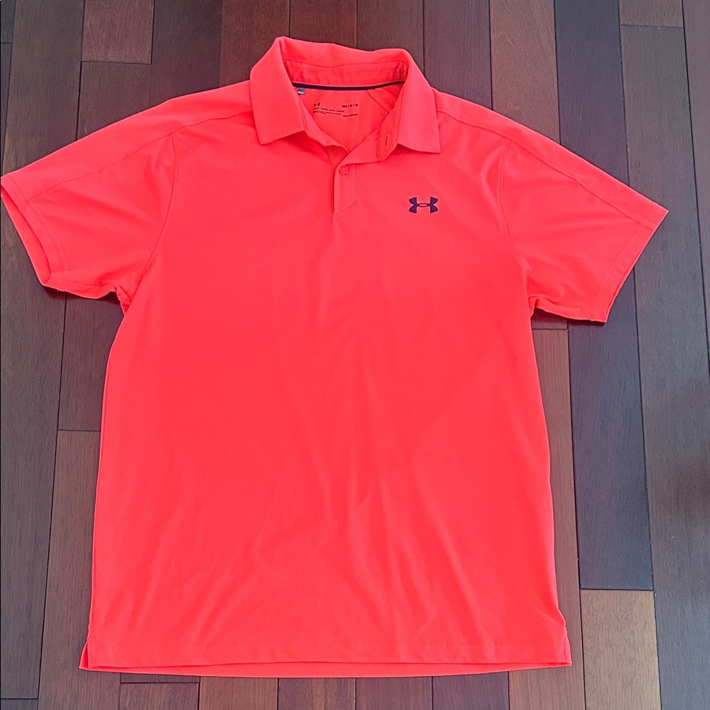 Under Armour Men's Bright Red Polo Shirt